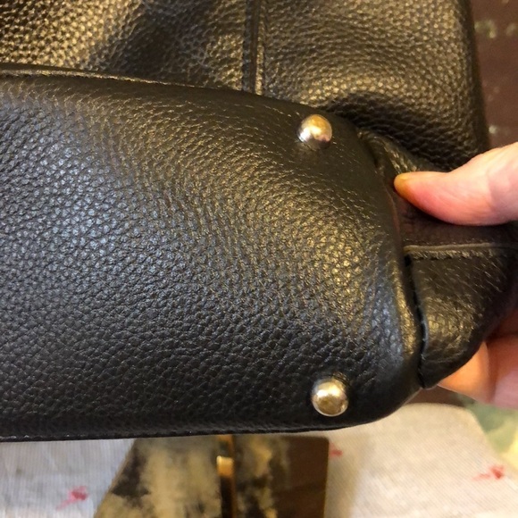 LODIS ALL LEATHER TOTE SHOULDER BAG GREAT INSIDE AND OUT - Picture 5 of 13